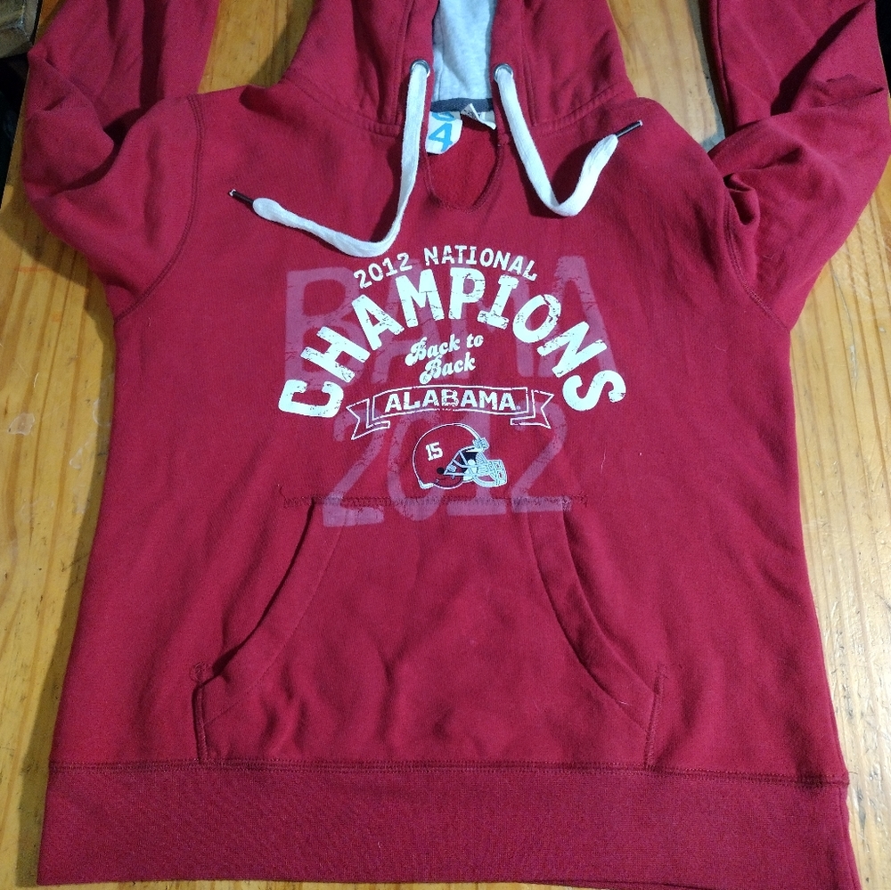 Red and gray medium hoodie